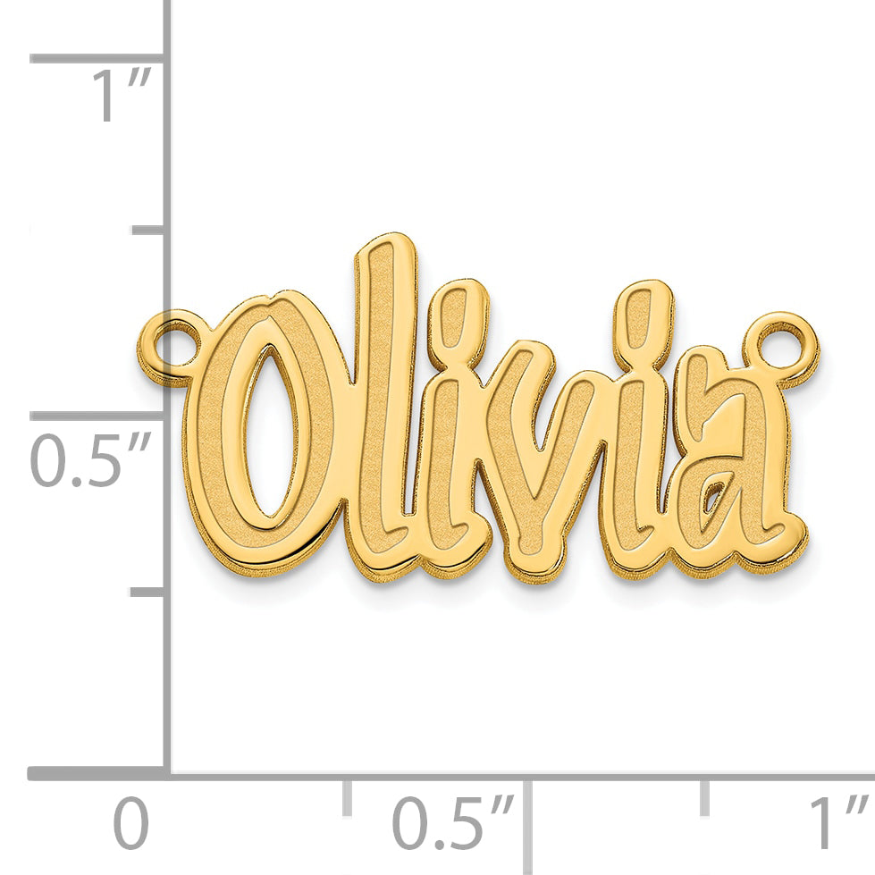 14k Polished Yellow Gold SudegnakNo2 Font Name Plate