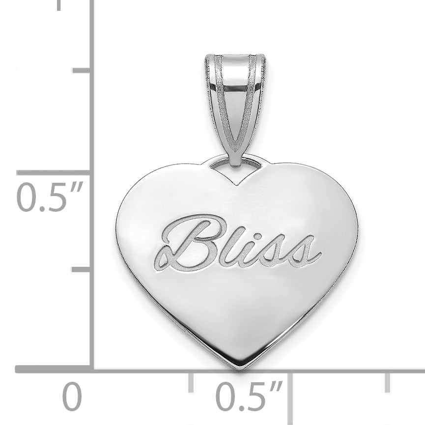 Sterling Silver Small Domed Heart