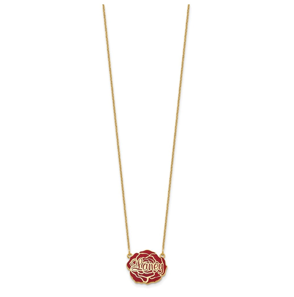Sterling Silver Or Gold Plated Epoxy Flower