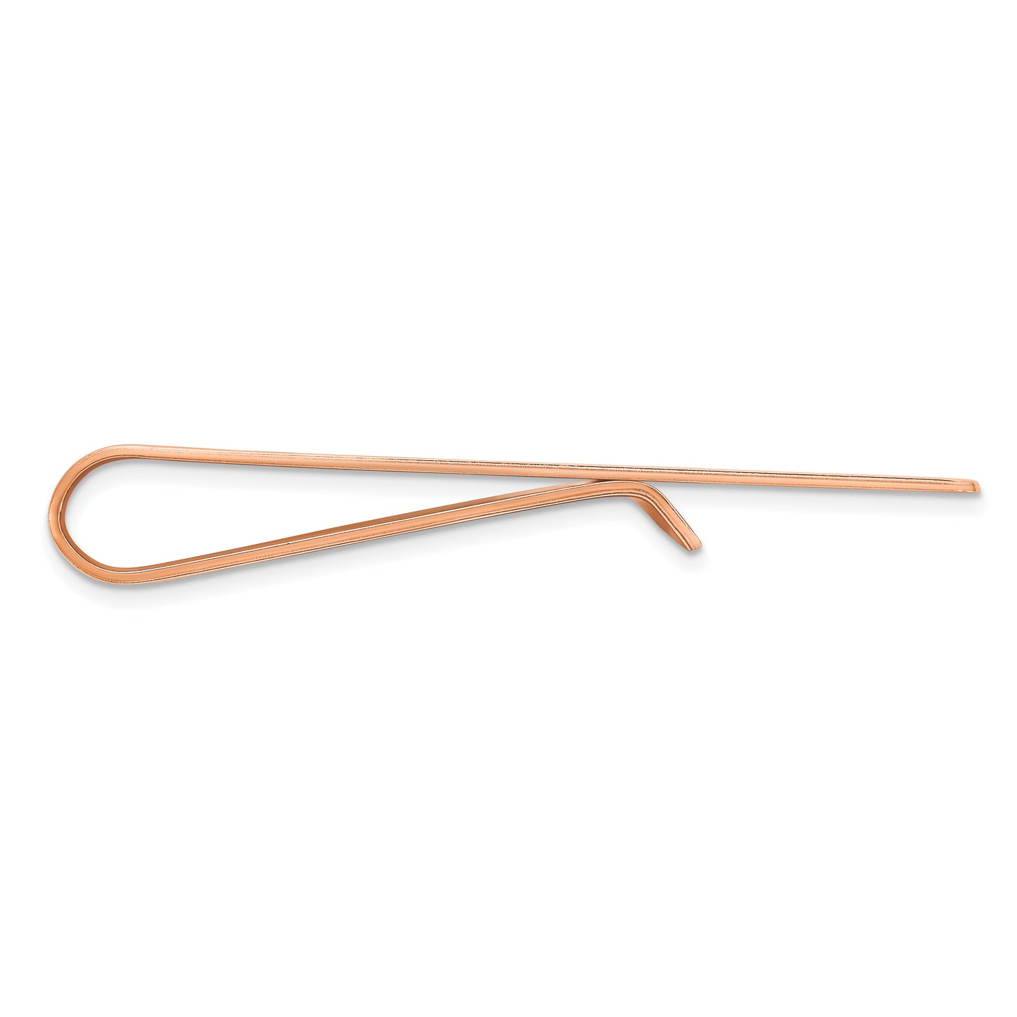 14K Rose Gold Recessed Letters Monogram Money Clip