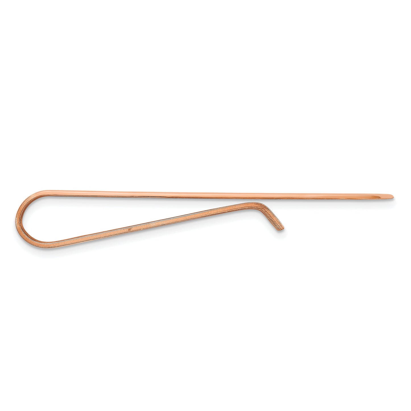 14K Rose Gold Recessed Letters Monogram Money Clip
