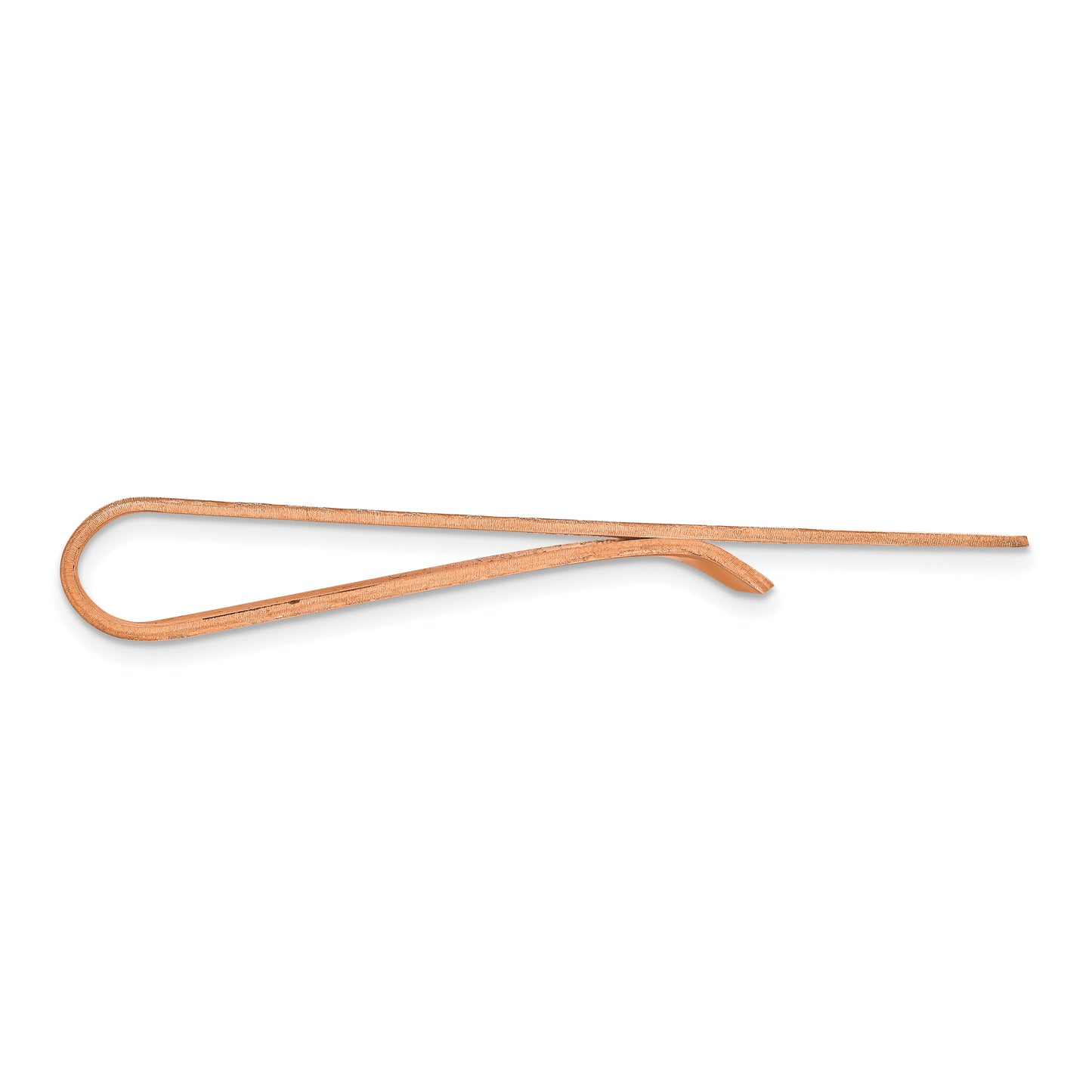 14K Rose Gold Raised Letters Monogram Money Clip