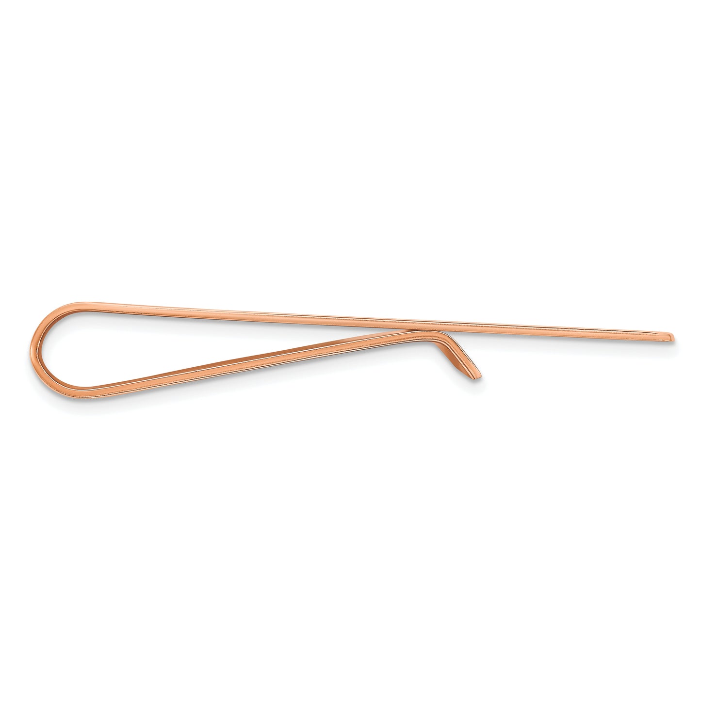 14K Rose Gold Raised Letters Monogram Money Clip