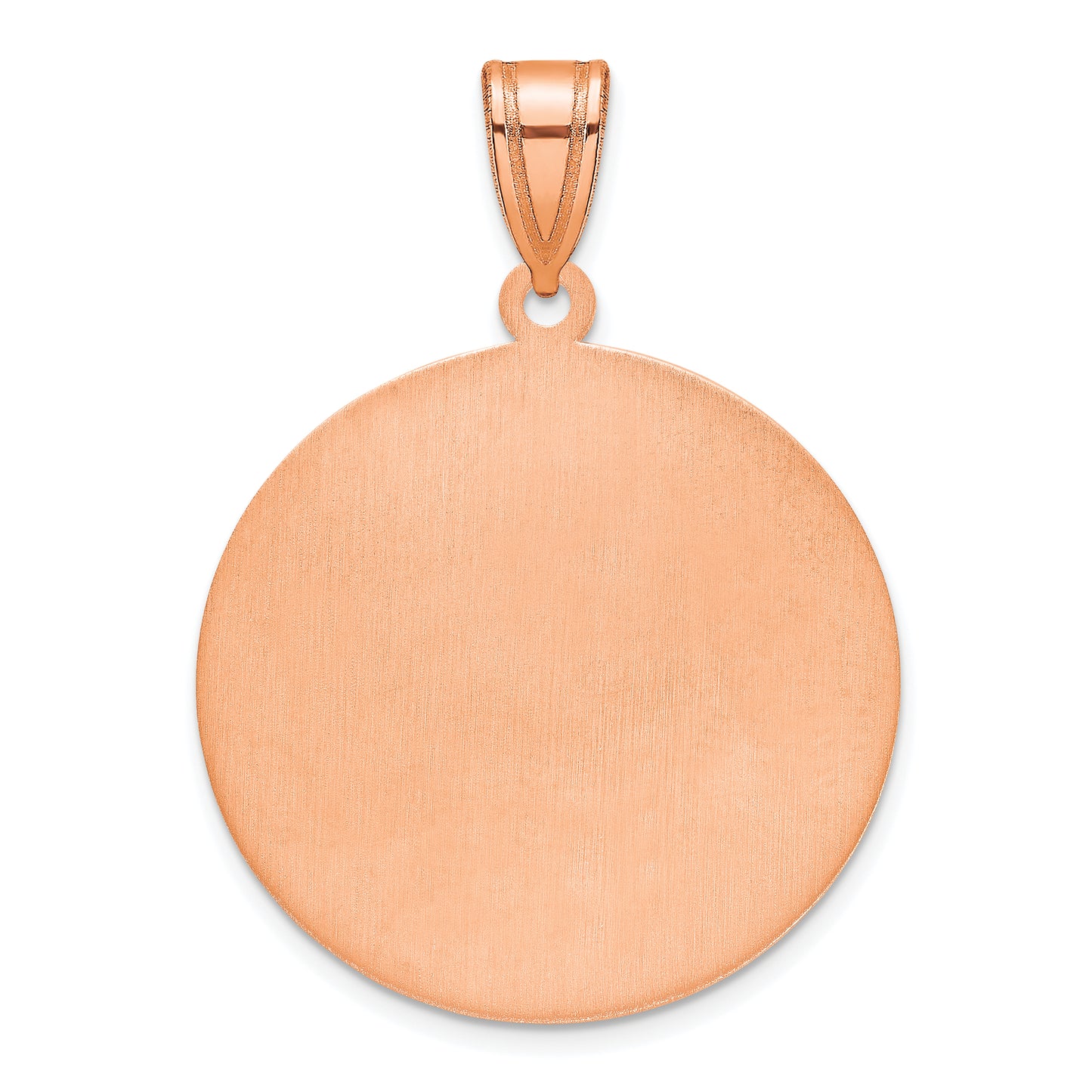 Sterling Silver Rose Gold plated Brushed I LOVE YOU TO THE MOONAND BACK Pendant