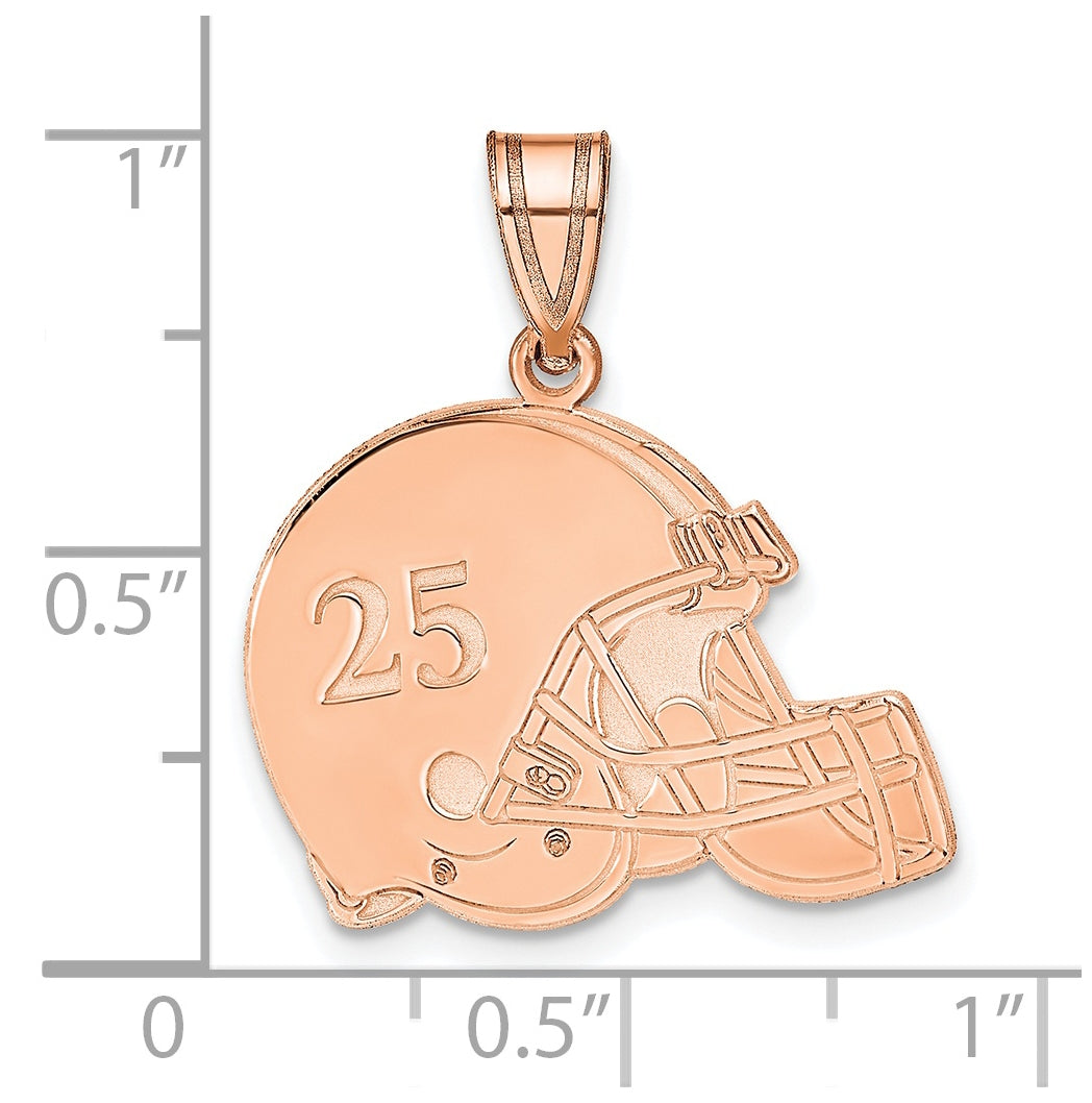 14k Rose Gold Or Sterling Silver Personalized Pendant