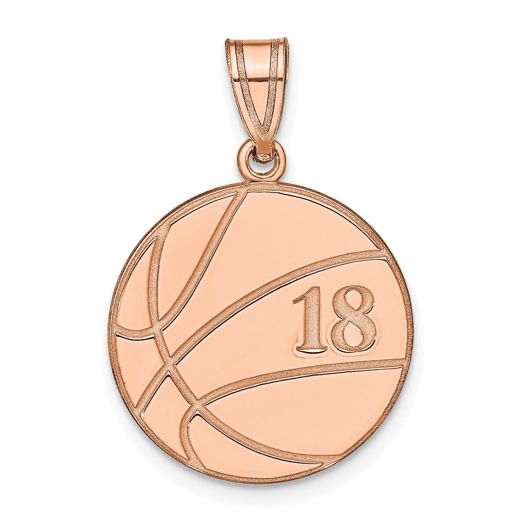 14k Rose Gold Or Sterling Silver Personalized Pendant