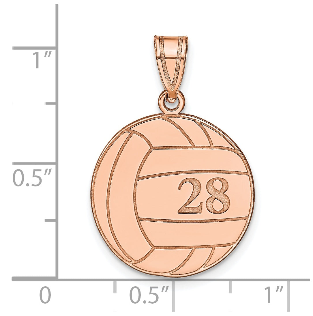 14k Rose Gold Or Sterling Silver Personalized Pendant
