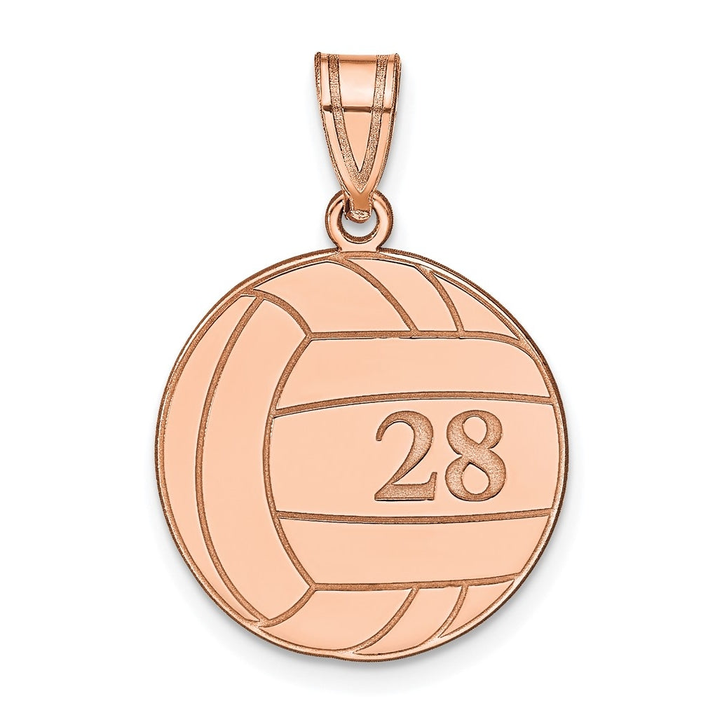 14k Rose Gold Or Sterling Silver Personalized Pendant