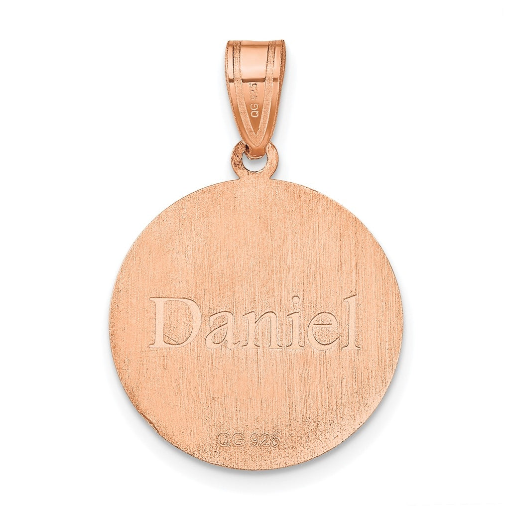 14k Rose Gold Or Sterling Silver Personalized Pendant