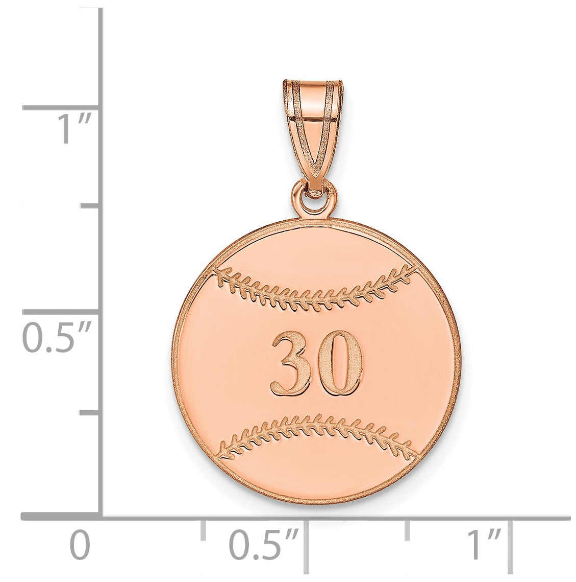 14k Rose Gold Or Sterling Silver Personalized Pendant