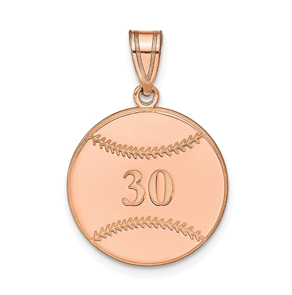 14k Rose Gold Or Sterling Silver Personalized Pendant