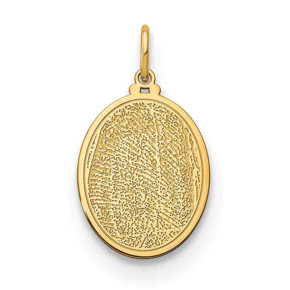 14K Rose Gold Small Fingerprint Charm