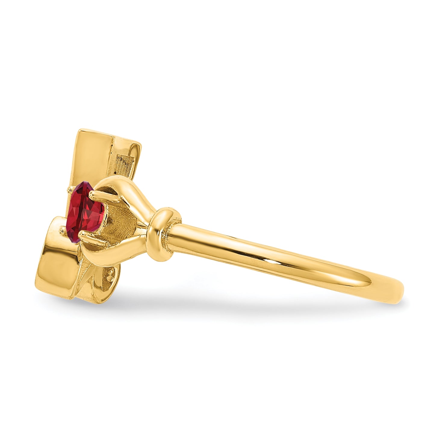 14K Yellow Gold Letter Z with Birthstone Rings, Size 7