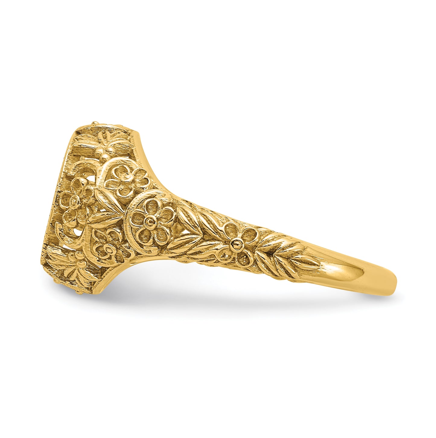 Sterling Silver Gold plated Filigree with 1.5mm Birthstone Enameled Monogra