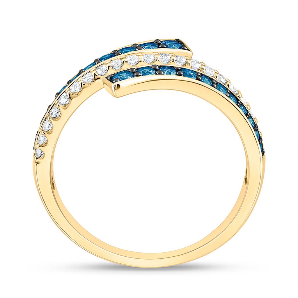 10K Yellow Gold 5/8 Cttw Natural Diamond Fashion Ring
