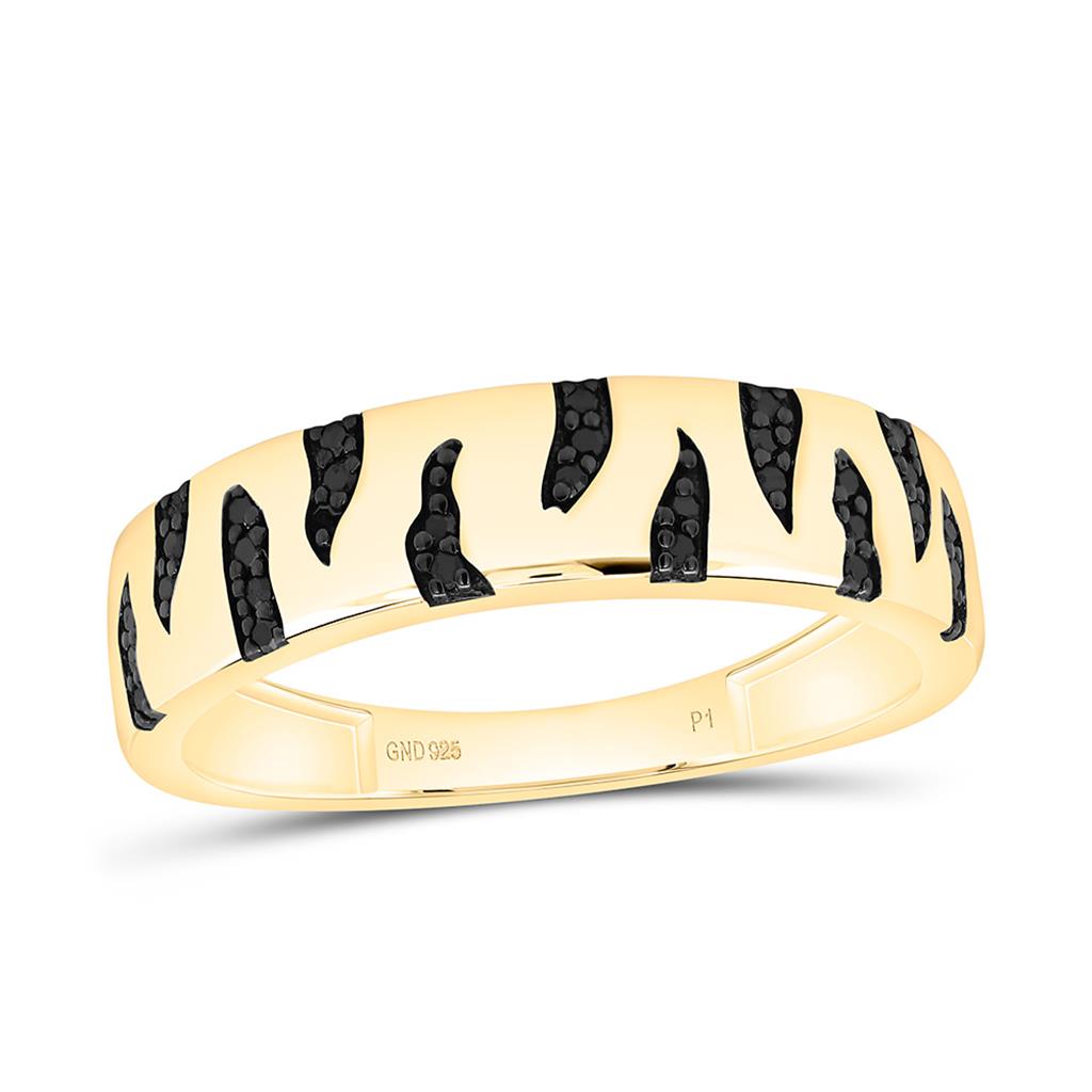 Sterling Silver Yellow Tone 1/2 Cttw Natural Diamond Gift Marquise Trio Set