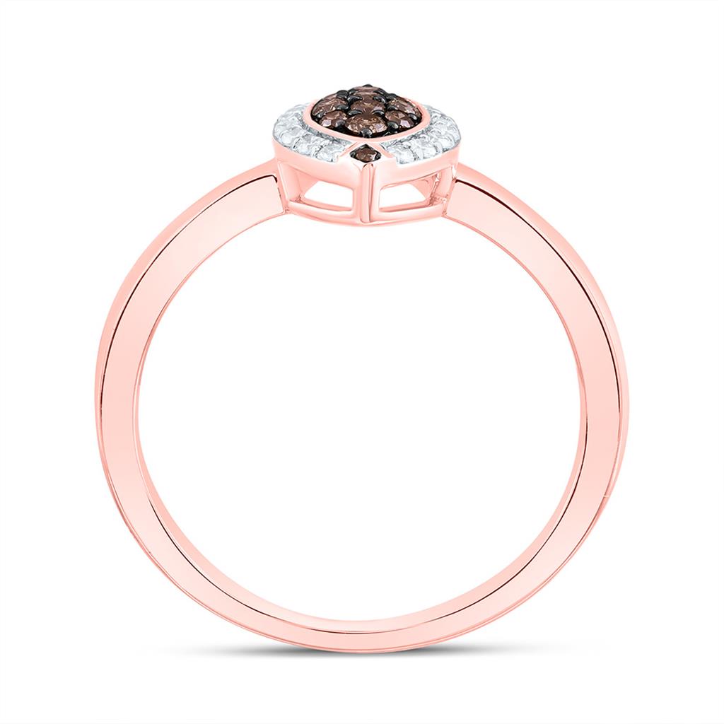 10K Yellow Or Rose Gold 1/5 Cttw Natural Diamond Fashion Marquise Ring
