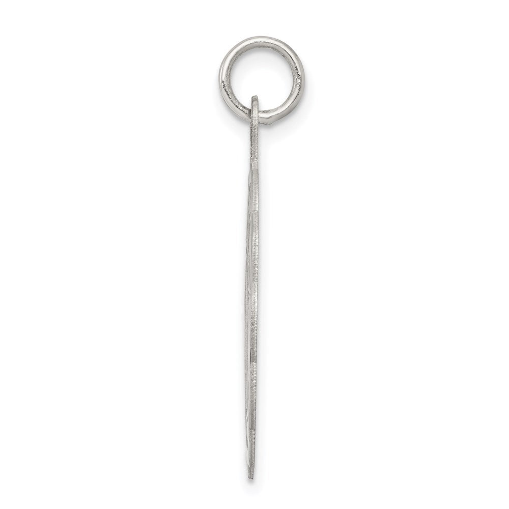 925 Sterling Silver Wedding Bells Disc Engravable Charm Pendant Jewelry Gifts (Length 1.17" Width 0.9")