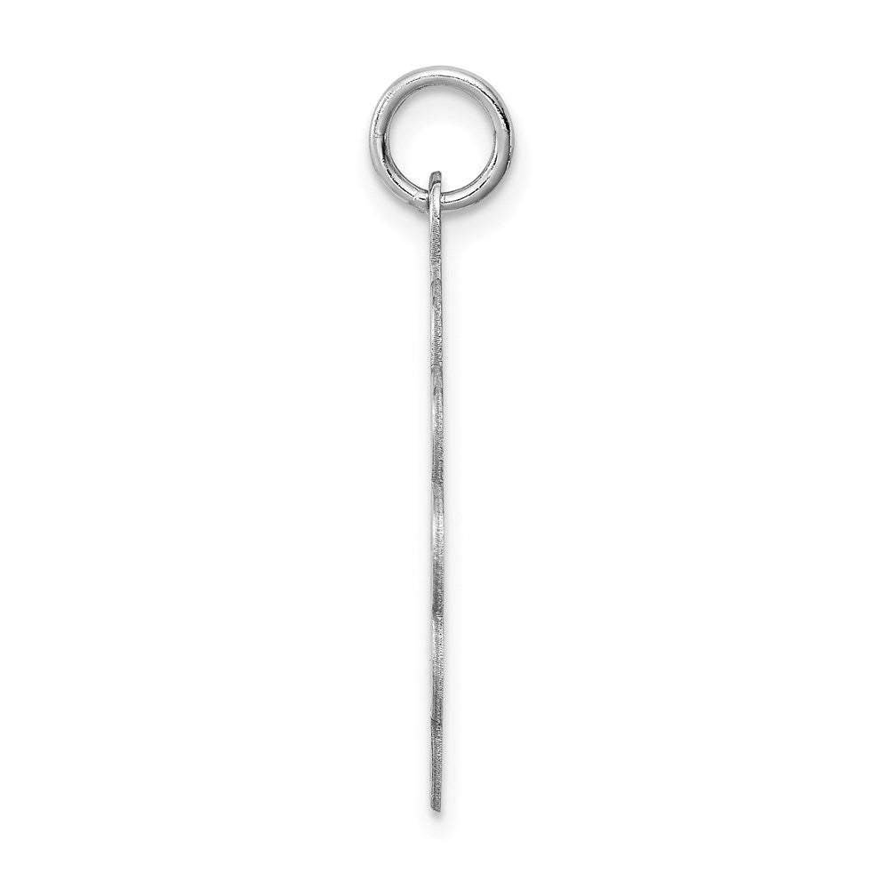 925 Sterling Silver Stork Disc Engravable Charm Pendant Jewelry Gifts (Length 1.17" Width 0.86")