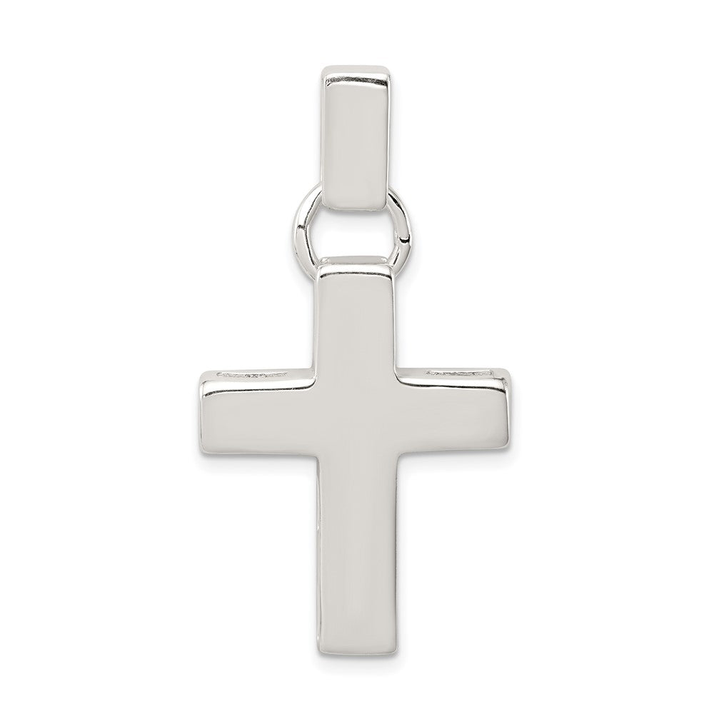 925 Sterling Silver Crucifix CrossEngravable Charm Pendant Jewelry Gifts (Length 1.56" Width 0.82")