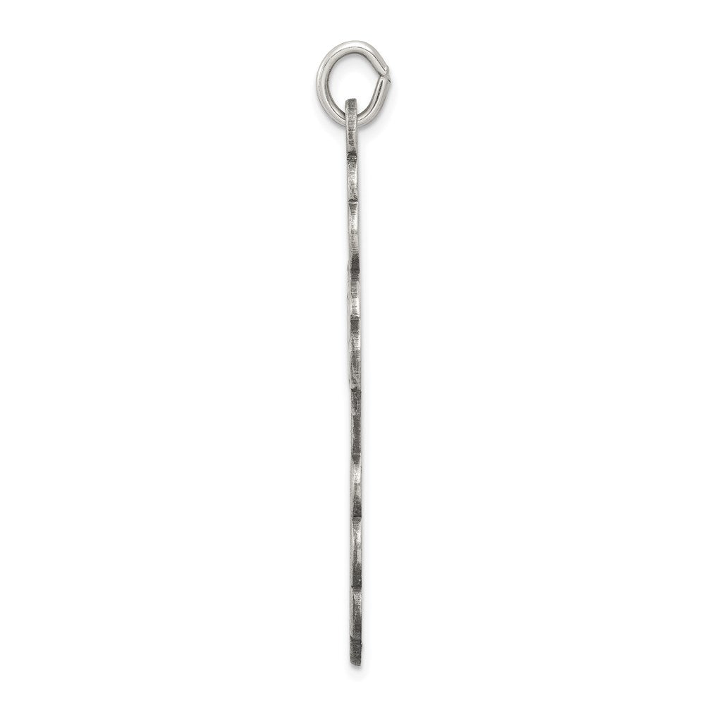 925 Sterling Silver Eastern Orthodox Crucifix CrossEngravable Charm Pendant Jewelry Gifts (Length 1.76" Width 1.01")