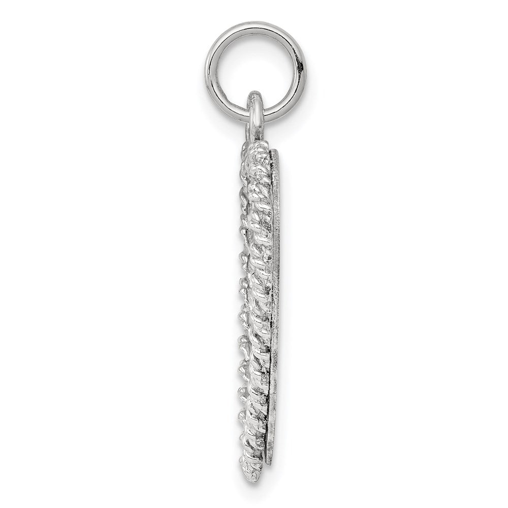 925 Sterling Silver Sweet Sixteen Disc Engravable Charm Pendant Jewelry Gifts (Length 1.13" Width 0.74")