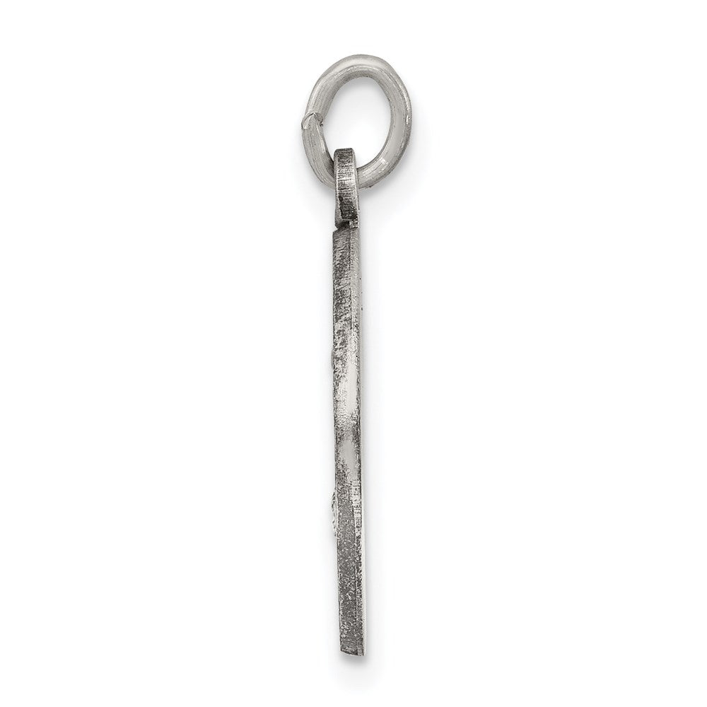 925 Sterling Silver St. Theresa Medal Engravable Charm Pendant Jewelry Gifts (Length 0.78" Width 0.59")