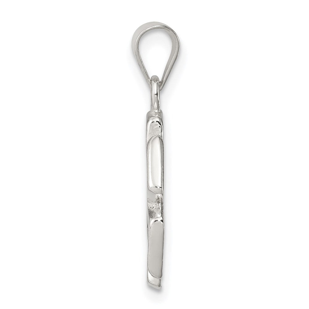 925 Sterling Silver Enameled MedicalEngravable Charm Pendant Jewelry Gifts (Length 0.66" Width 0.55")