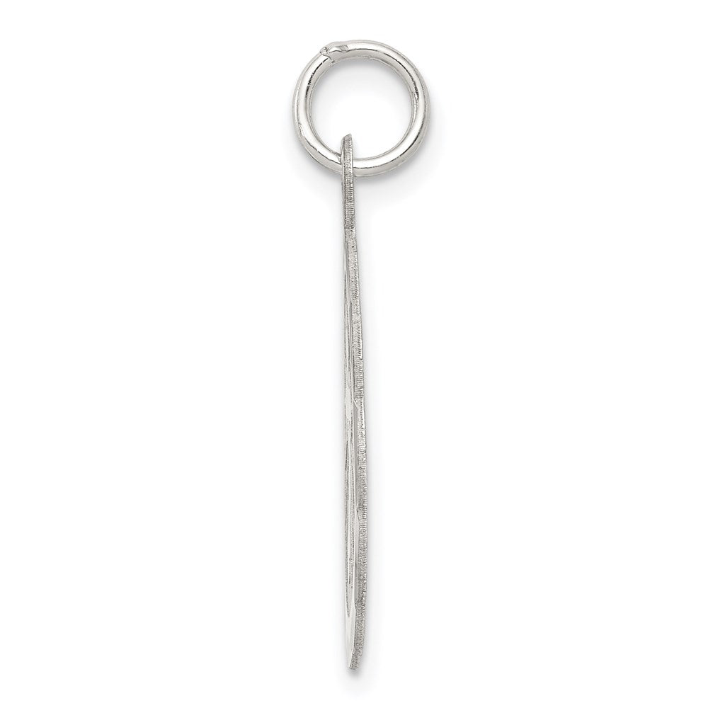 925 Sterling Silver Crucifix Cross Disc Engravable Charm Pendant Jewelry Gifts (Length 0.98" Width 0.78")