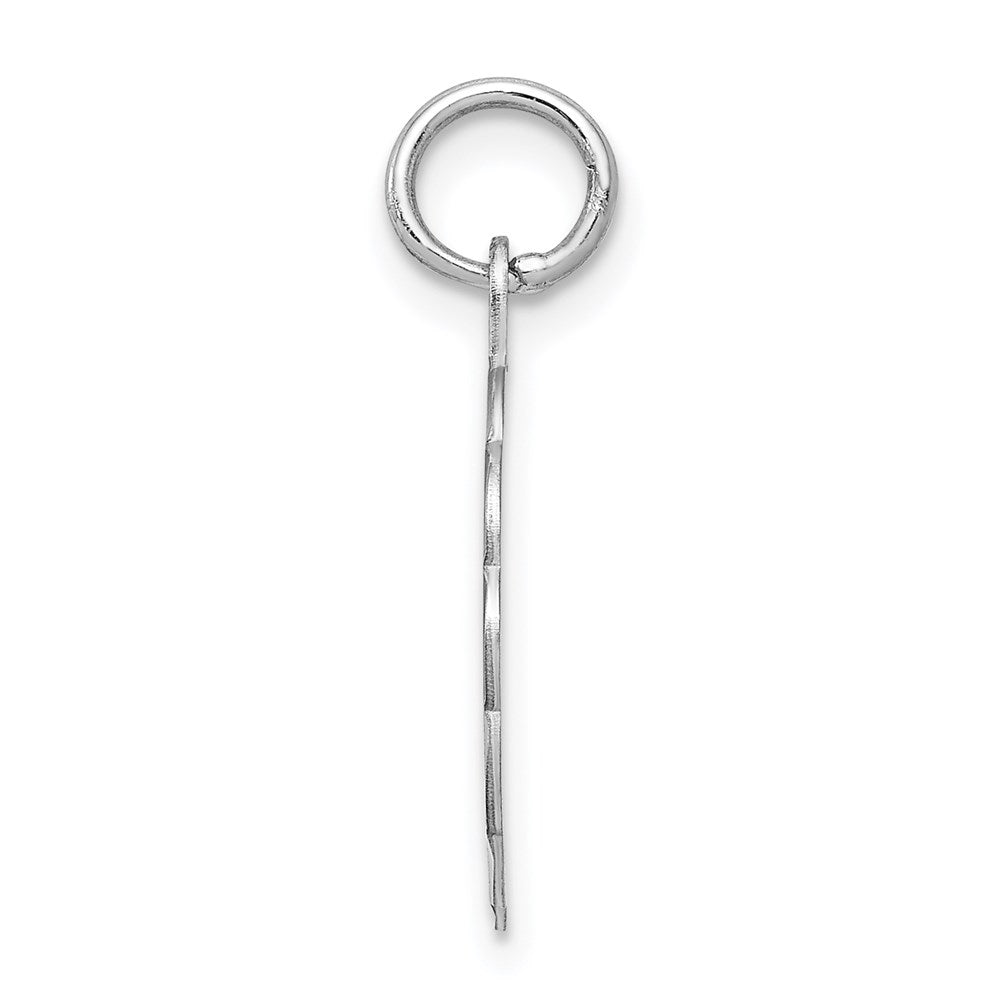 925 Sterling Silver Brocaded Letter A Initial Engravable Charm Pendant Jewelry Gifts (Length 0.86" Width 0.62")