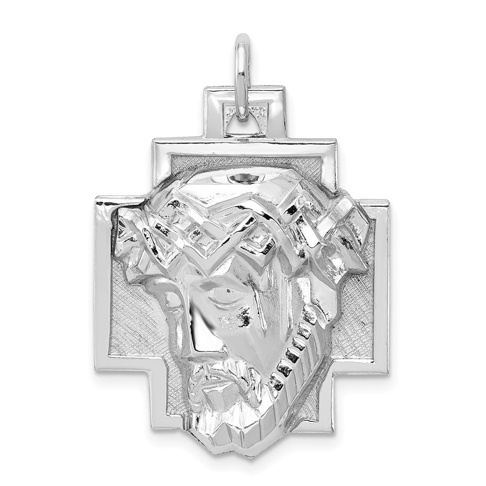 925 Sterling Silver Ecce HomoEngravable Charm Pendant Jewelry Gifts (Length 1.29" Width 0.86")