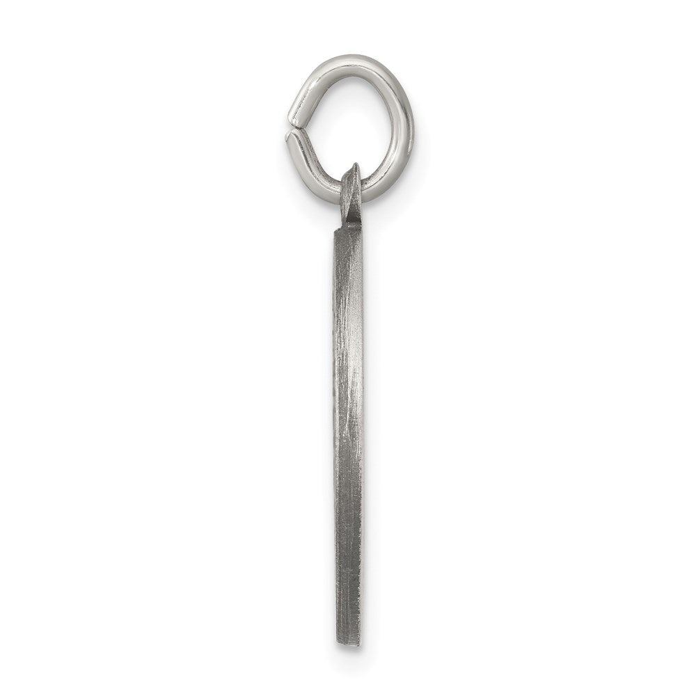 925 Sterling Silver Antiqued Our Lady of Lourdes Medal Engravable Charm Pendant Jewelry Gifts (Length 0.94" Width 0.55")