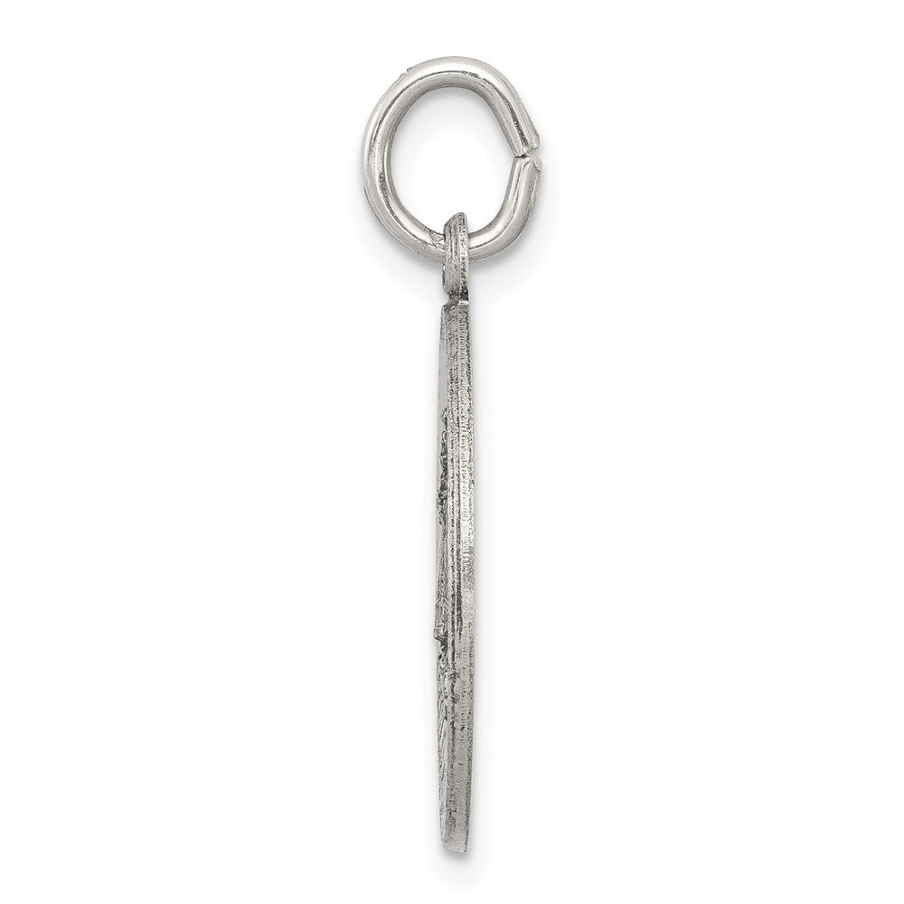925 Sterling Silver Caridad del Cobre Medal Engravable Charm Pendant Jewelry Gifts (Length 0.86" Width 0.74")