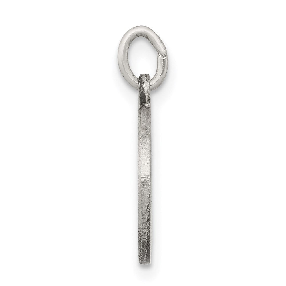 925 Sterling Silver Antiqued First Holy Communion Medal Engravable Charm Pendant Jewelry Gifts (Length 0.62" Width 0.47")