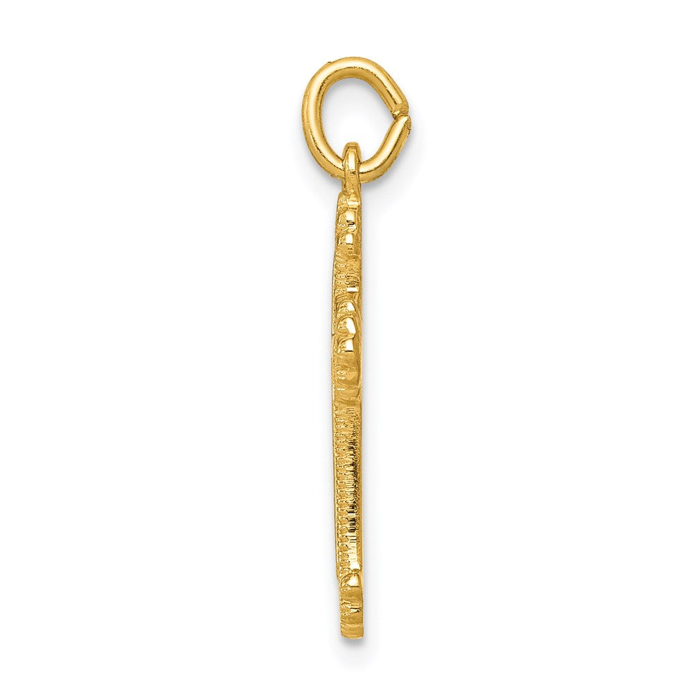 925 Sterling Silver 18k Gold plated Crucifix CrossEngravable Charm Pendant Jewelry Gifts (Length 0.78" Width 0.43")