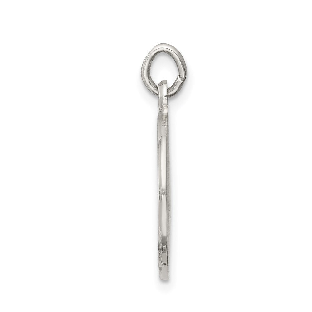 925 Sterling Silver Confirmation Medal Engravable Charm Pendant Jewelry Gifts (Length 0.59" Width 0.59")