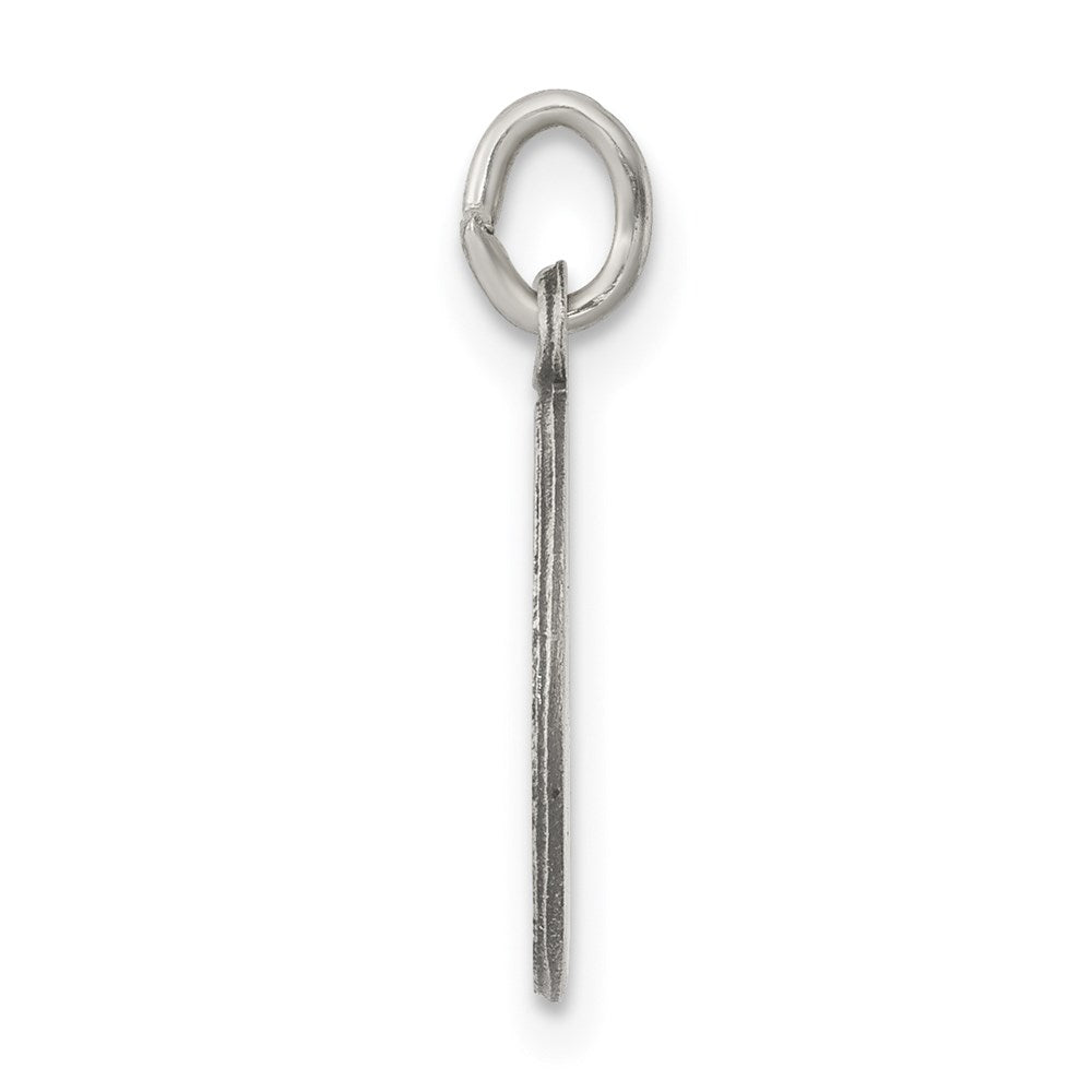 925 Sterling Silver Antiqued Confirmation Medal Engravable Charm Pendant Jewelry Gifts (Length 0.55" Width 0.47")