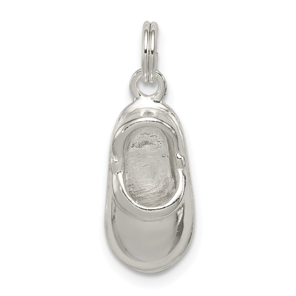 925 Sterling Silver Polished ShoeEngravable Charm Pendant Jewelry Gifts (Length 0.78" Width 0.31")