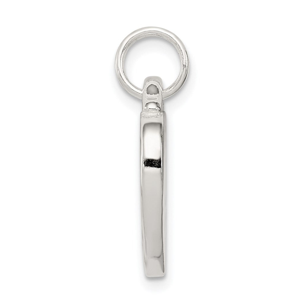 925 Sterling Silver LIVE LAUGH LOVE HeartEngravable Charm Pendant Jewelry Gifts (Length 0.86" Width 0.55")