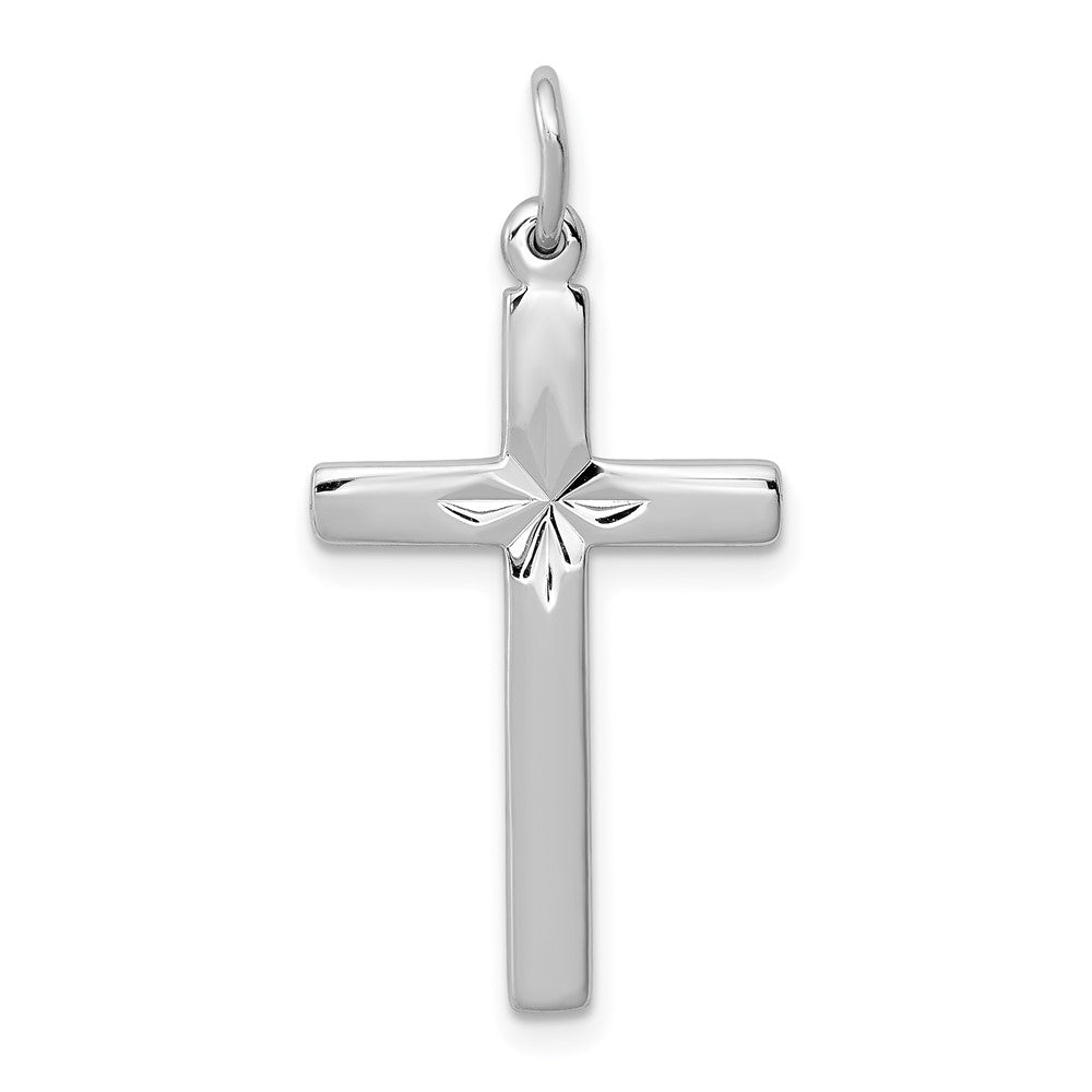 925 Sterling Silver Crucifix CrossEngravable Charm Pendant Jewelry Gifts
