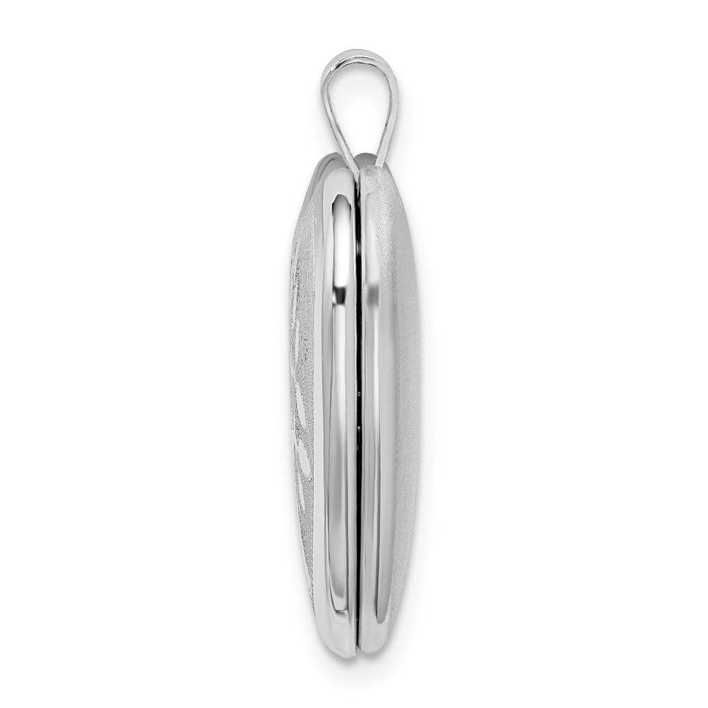 925 Sterling Silver 20mm Tree Heart Locket Engravable Charm Pendant Jewelry Gifts (Length 0.98" Width 0.76")