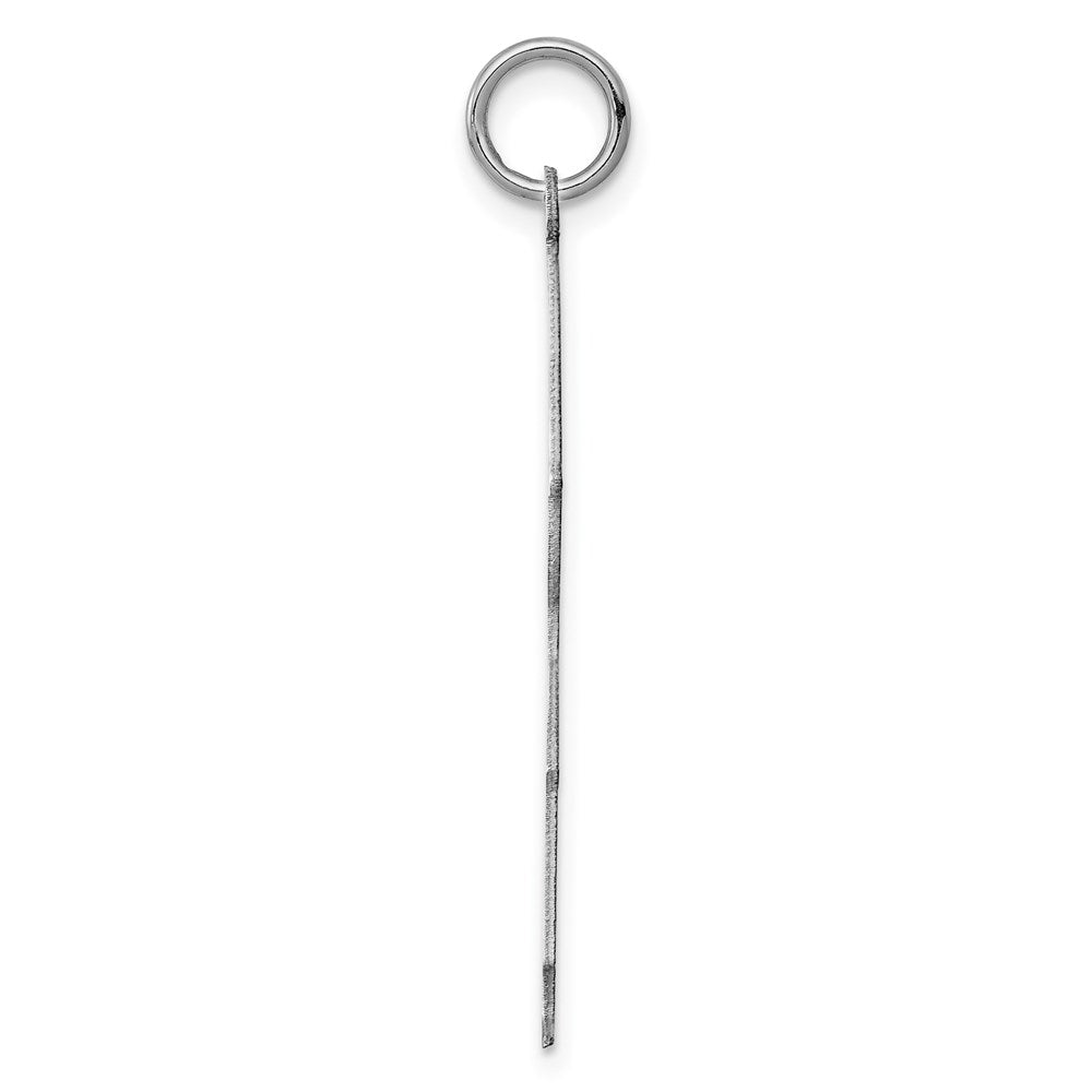 925 Sterling Silver Boy Boy Polished Front Satin Back Disc Engravable Charm Pendant Jewelry Gifts (Length 1.33" Width 0.98")