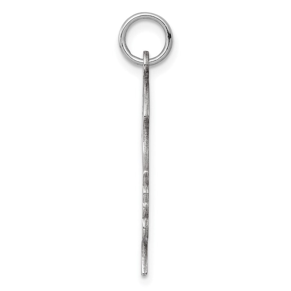 925 Sterling Silver Girl Disc Polish on Front BackEngravable Charm Pendant Jewelry Gifts (Length 1.21" Width 0.78")