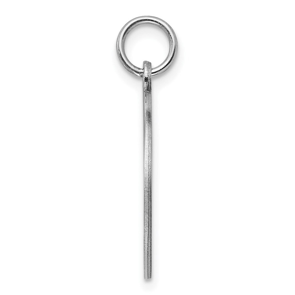 925 Sterling Silver Round Polished Front Back Disc Engravable Charm Pendant Jewelry Gifts (Length 0.98" Width 0.66")