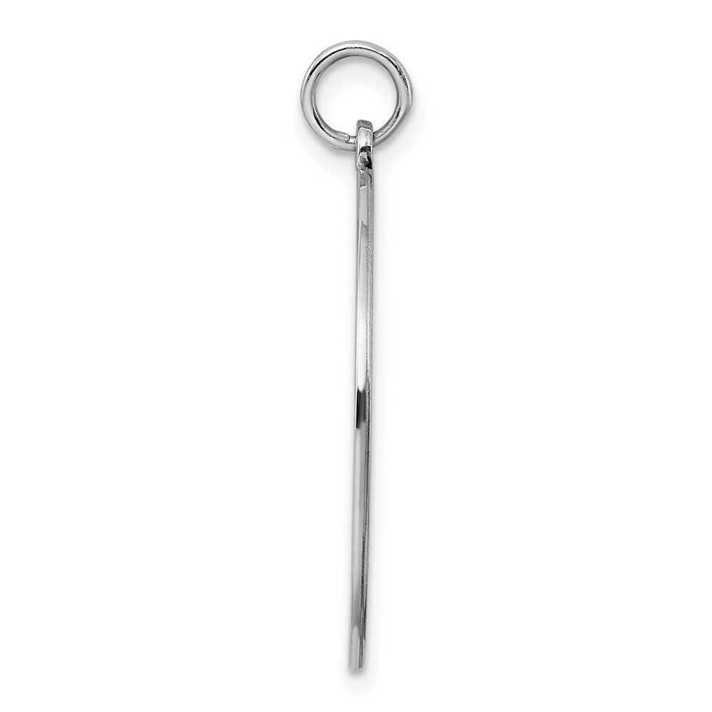 925 Sterling Silver Round Polish Front Back Disc Engravable Charm Pendant Jewelry Gifts (Length 1.29" Width 1.01")