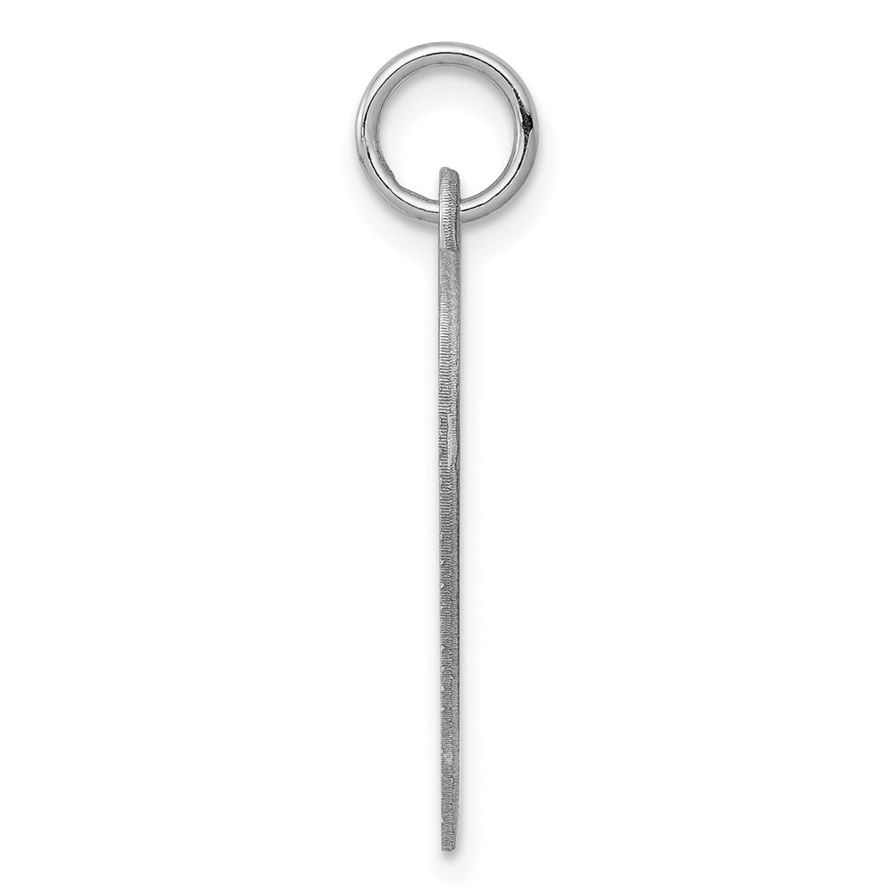 925 Sterling Silver Heart Polished Front Satin Back Disc Engravable Charm Pendant Jewelry Gifts (Length 1.05" Width 0.74")