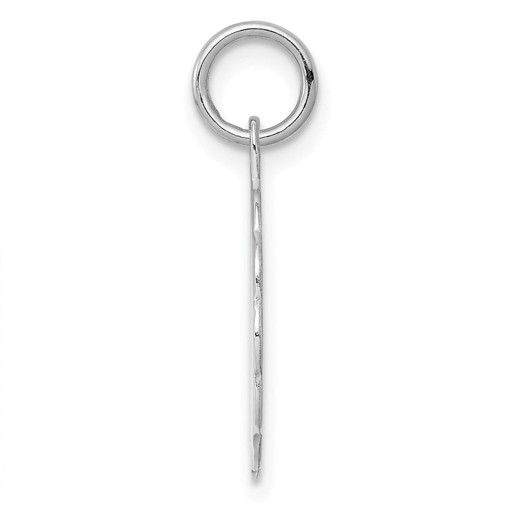 925 Sterling Silver Polished Front Satin Back Disc Engravable Charm Pendant Jewelry Gifts (Length 0.86" Width 0.59")