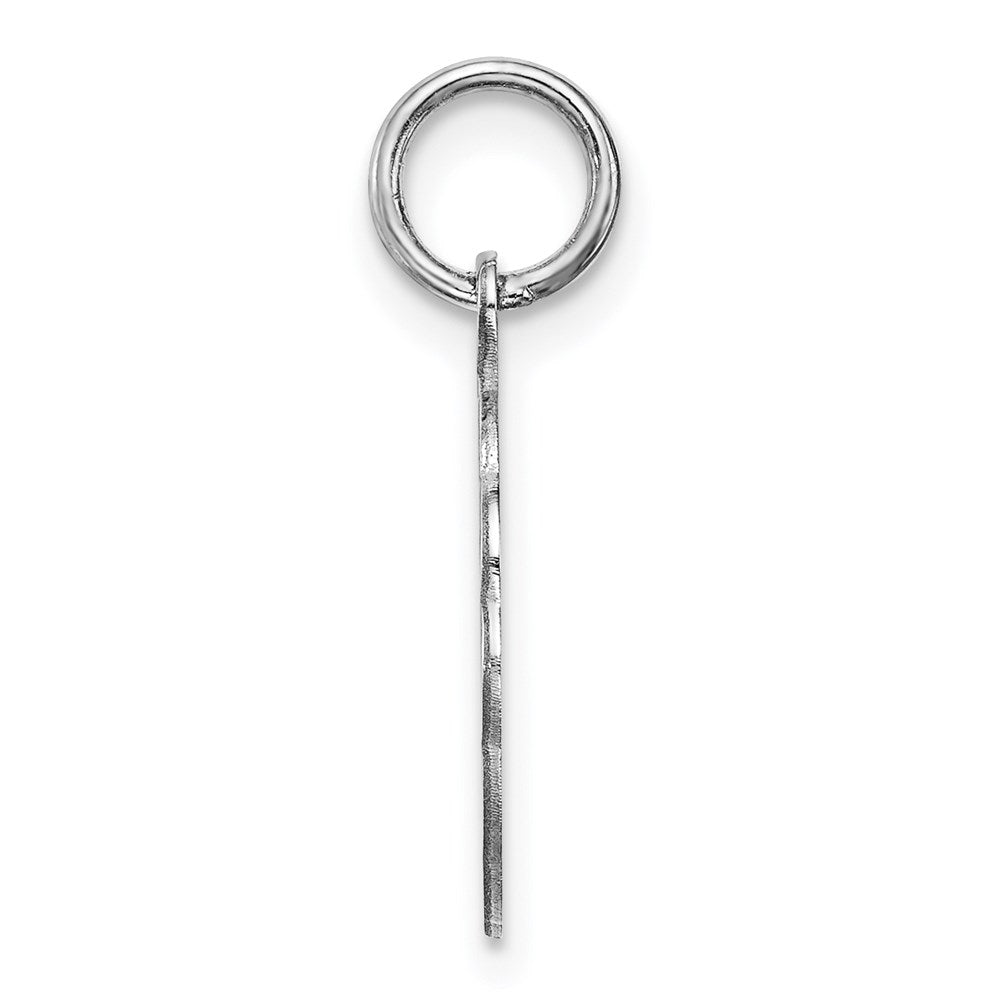 925 Sterling Silver Polished Front Satin Back Disc Engravable Charm Pendant Jewelry Gifts (Length 0.78" Width 0.55")