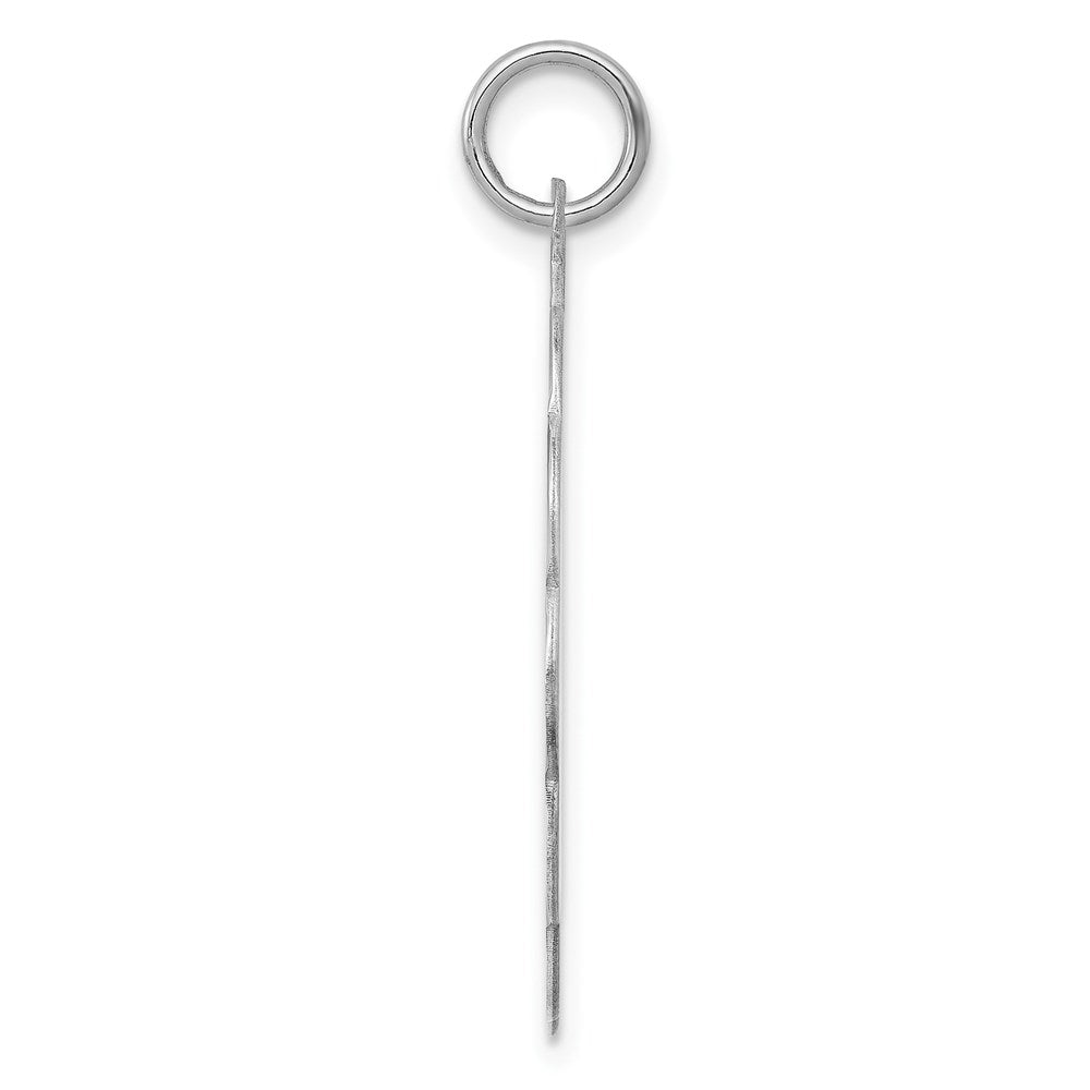 925 Sterling Silver Polished Front Satin Back Disc Engravable Charm Pendant Jewelry Gifts (Length 1.21" Width 1.01")