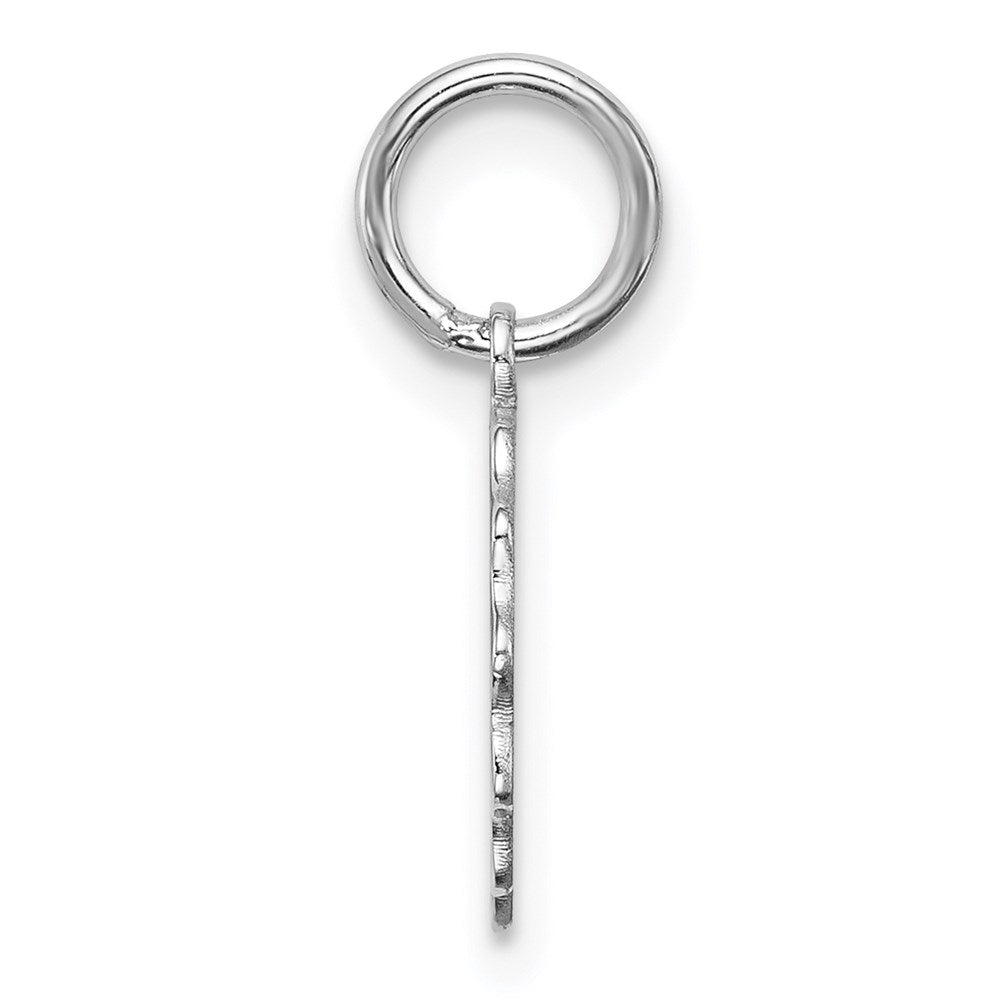 925 Sterling Silver Polished Front Satin Back Disc Engravable Charm Pendant Jewelry Gifts (Length 0.62" Width 0.43")